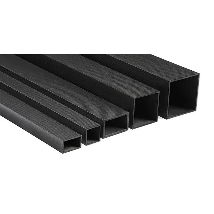 Tube Rectangulaire En Fibre De Carbone